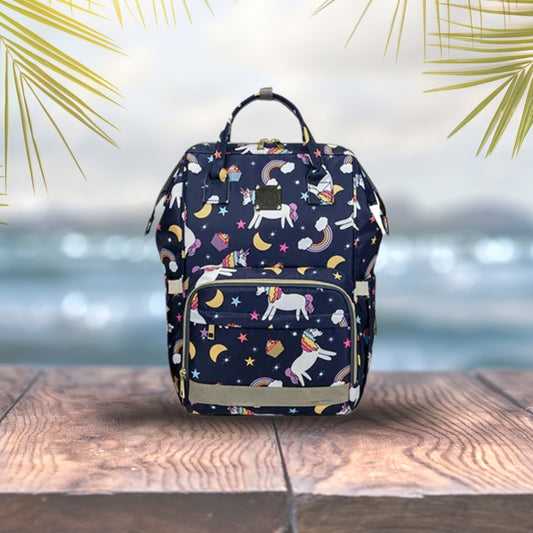 sac a langer fille bleu marine