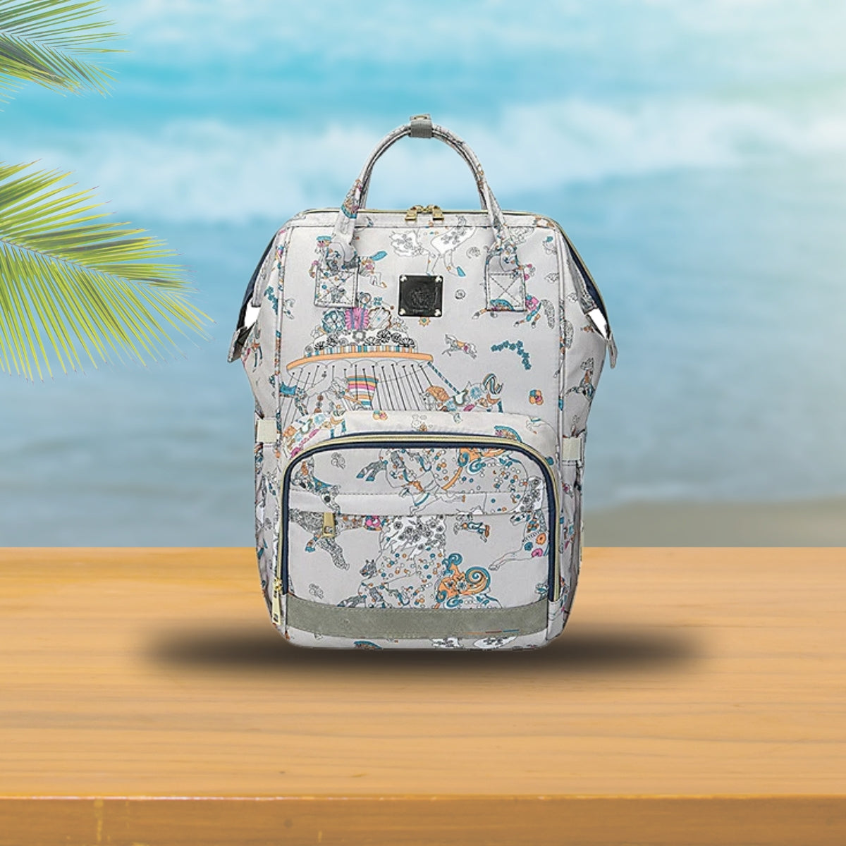 sac a langer fille gris