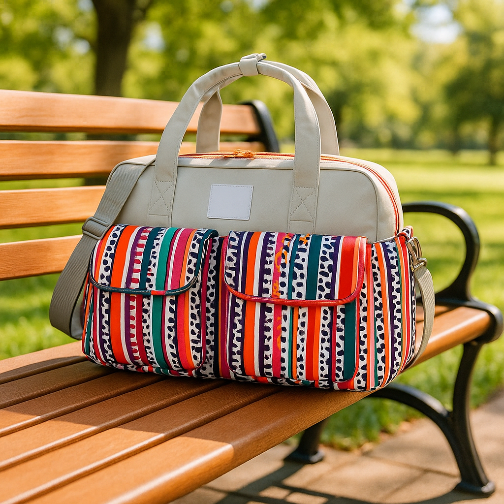 sac a langer fille zebre colore