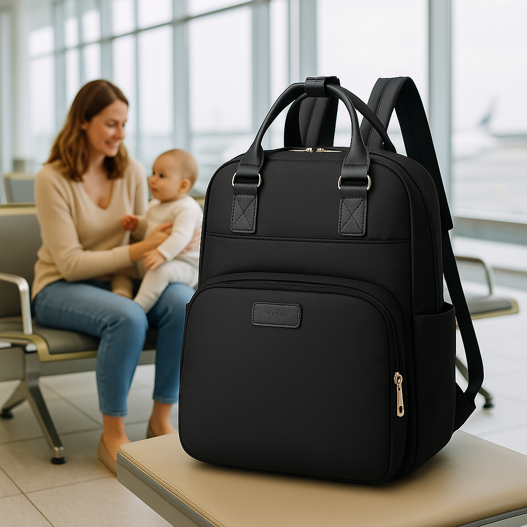 sac a langer noir charbon doux sortie