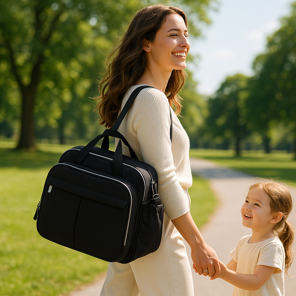 Sac à langer noir | noir ébène