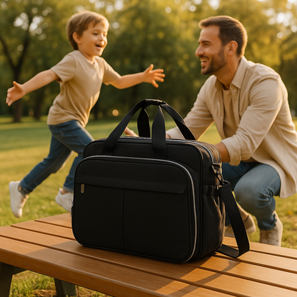 Sac à langer noir | noir ébène