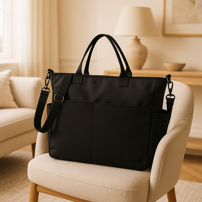 sac a langer noir elegance nomade noir