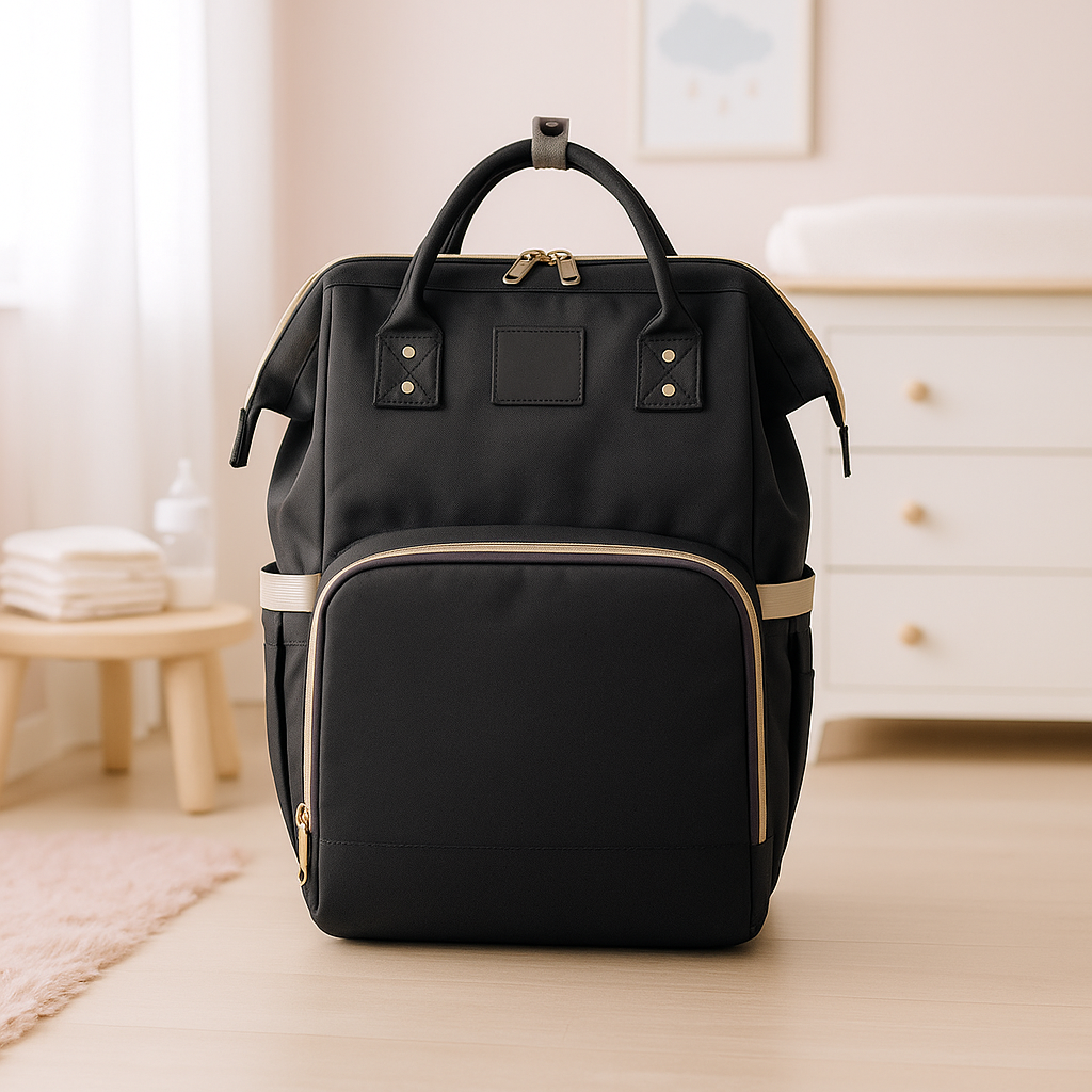 sac a langer noir minuit nomade pratique