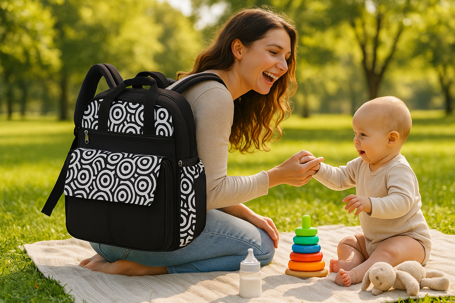sac a langer noir noir et pratique deplacement