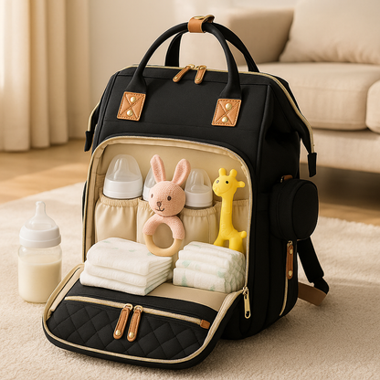 sac a langer noir pack prestige organise
