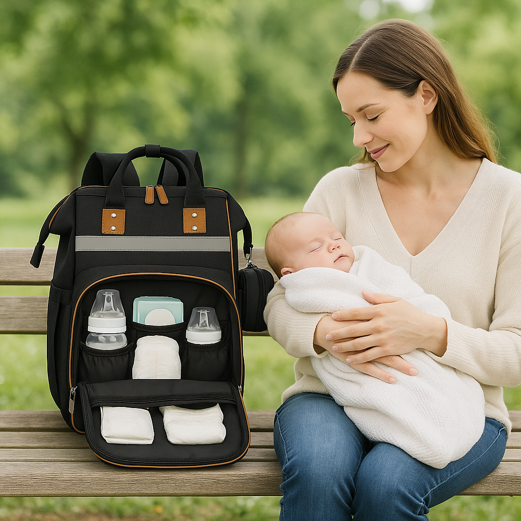 sac a langer noir parenthese minuit indispensable