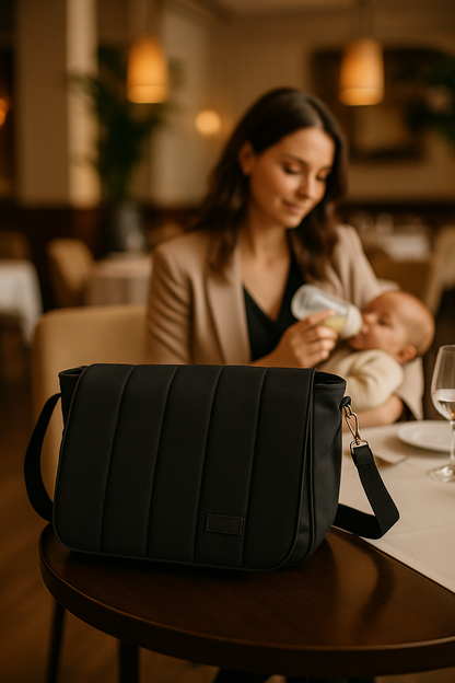 Sac à langer noir | nuit de coton