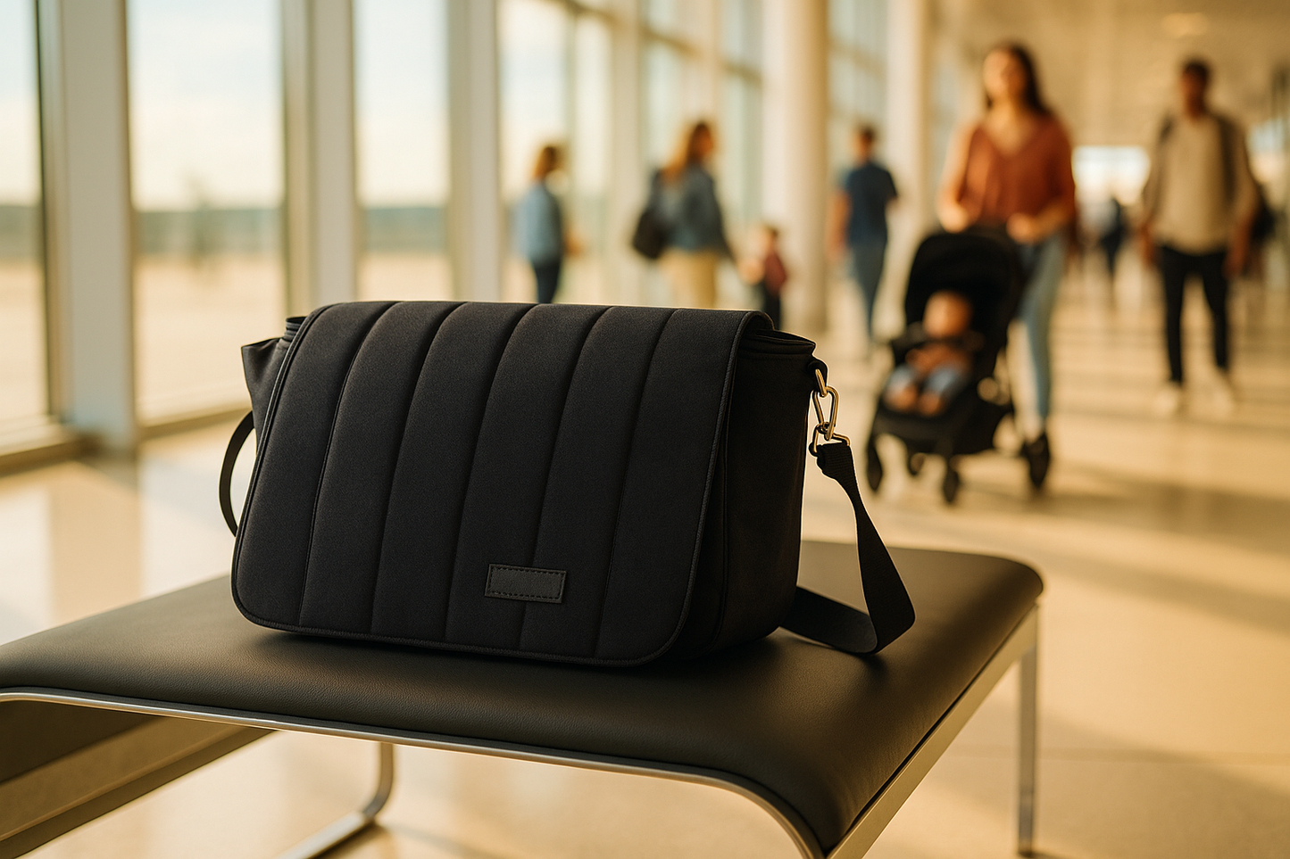 Sac à langer noir | nuit de coton