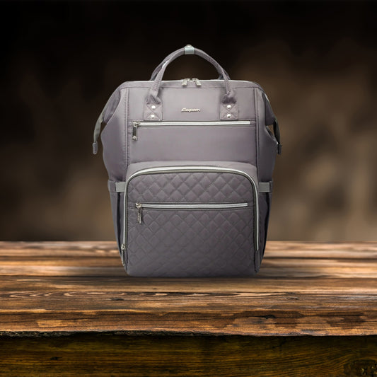 sac a langer sac a dos gris
