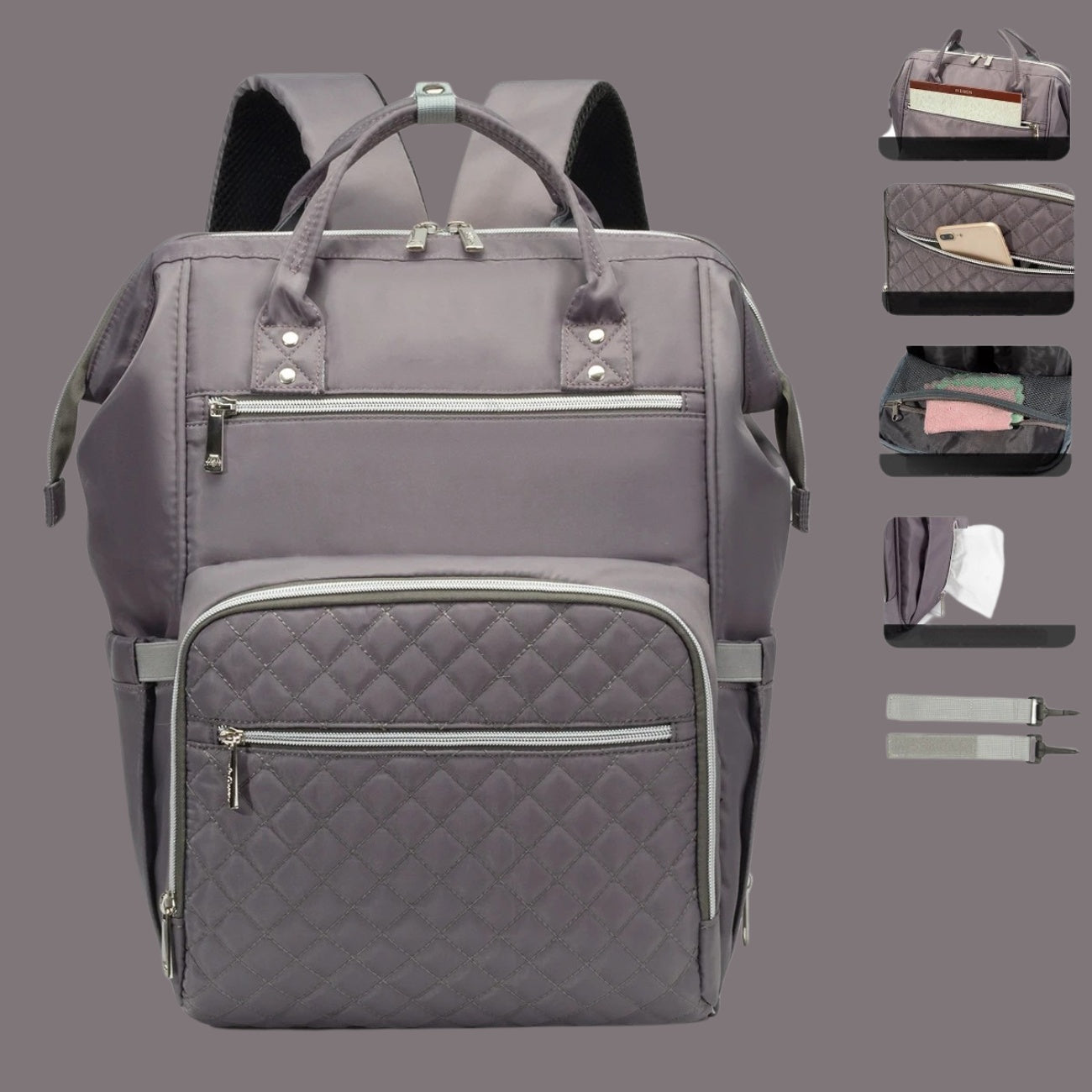 sac a langer sac a dos vue