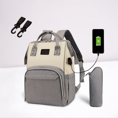 sac de voyage a dos a langer gris